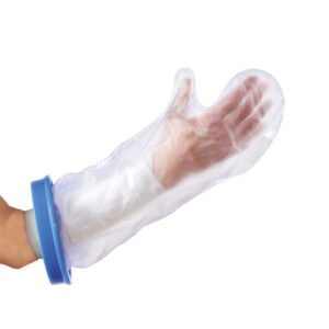 protection étanche de l'avant-bras pour la douche