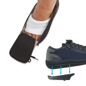 chaussure thérapeutique Gémini alpha à décharge de l'avant pied avec talonnette amovible